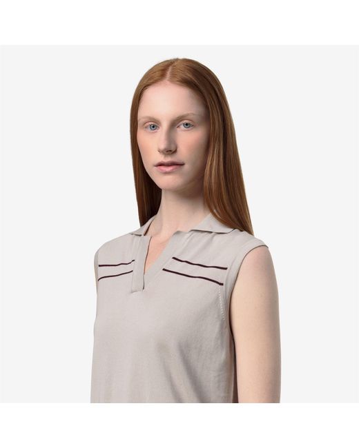 Jaligne Stripes K-Way de color Natural