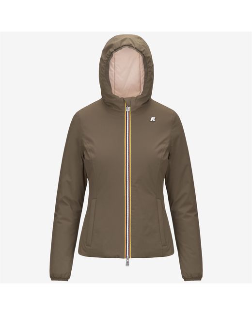Lily St Warm Reversible K-Way de color Brown