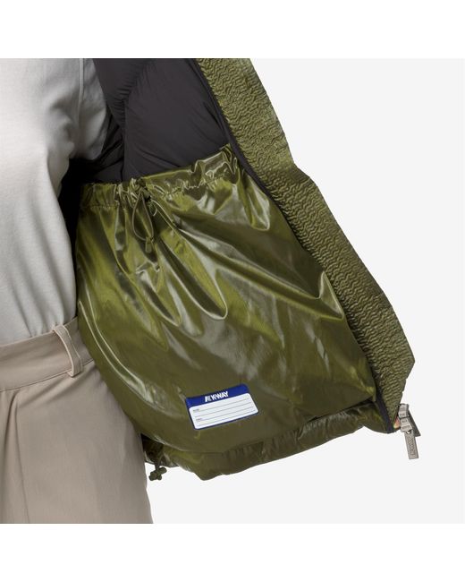 Ninev Crystal Chintz Thermo Heavy K-Way de color Green