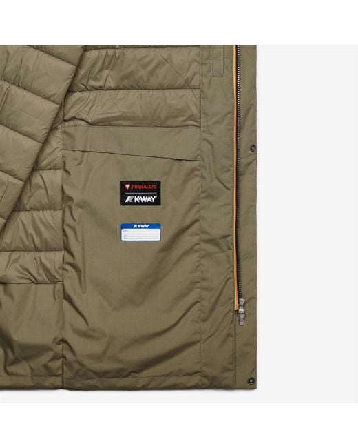 Thomas Warm Micro Canvas K-Way de hombre de color Green