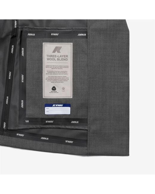 Jory 3L Wool Grisaille K-Way de color Gray