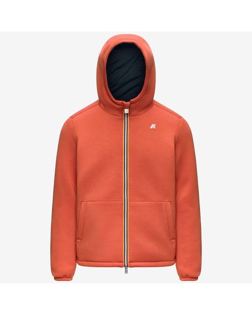 Jack Spacer Nylon Double K-Way de hombre de color Orange
