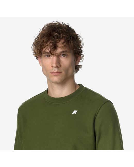 Baptiste Heavy Fleece di K-Way in Green da Uomo