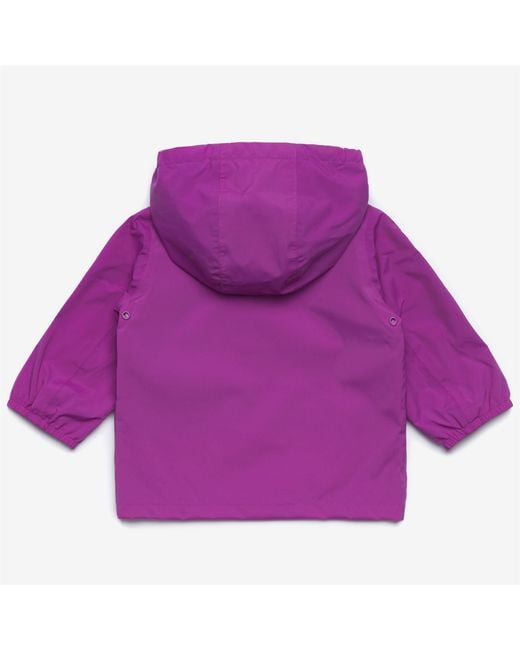 E. Jack Stretch Nylon Jersey K-Way de color Purple