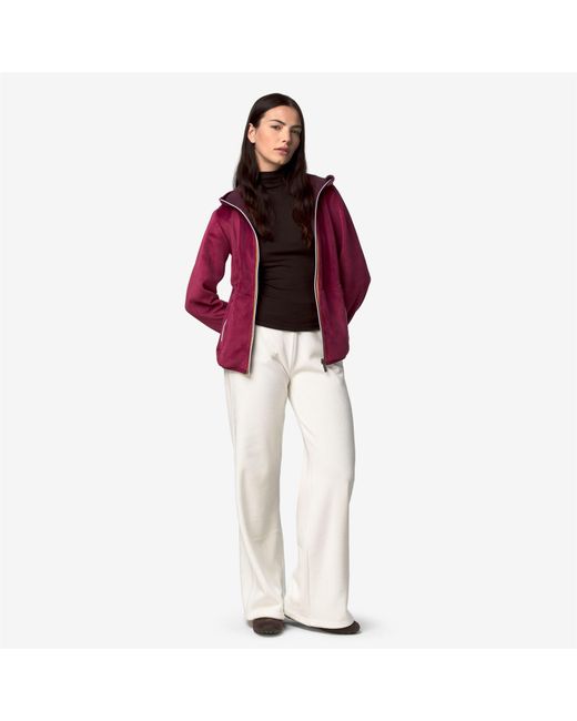 Lily Velour Polar Double K-Way de color Red