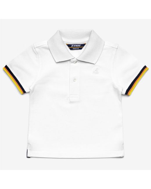 E. Vincent Contrast Pique K-Way de color White