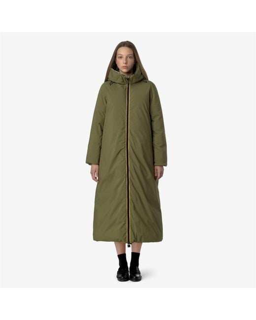 Orlen Velvet Thermo Reversible di K-Way in Green