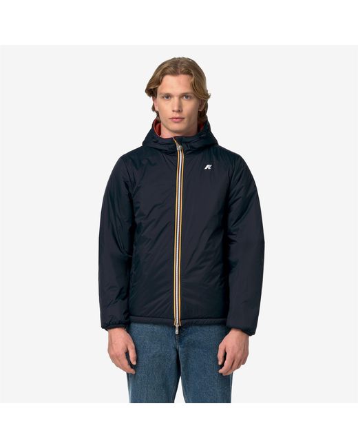Jack Spacer Nylon Double K-Way de hombre de color Orange