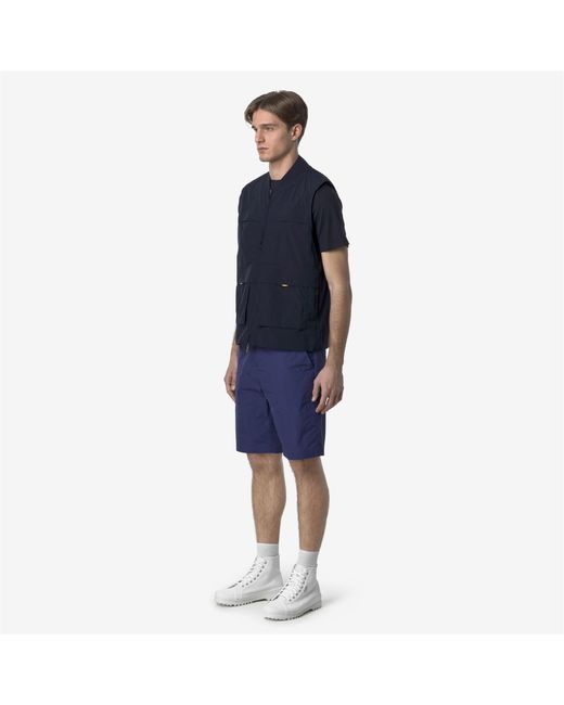 Cebar Cotton Like di K-Way in Blue da Uomo
