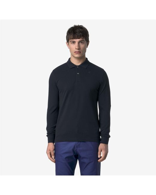 Monju Pique di K-Way in Blue da Uomo