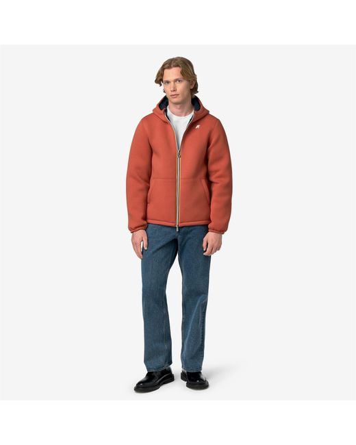 Jack Spacer Nylon Double K-Way de hombre de color Orange