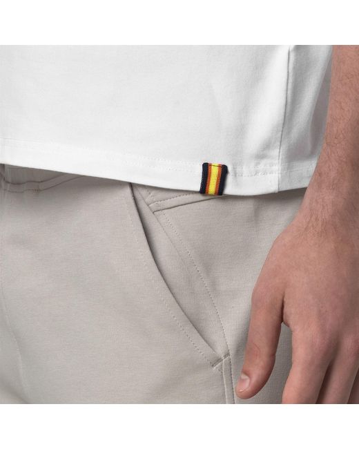 Fantome Ice Cotton di K-Way in White da Uomo