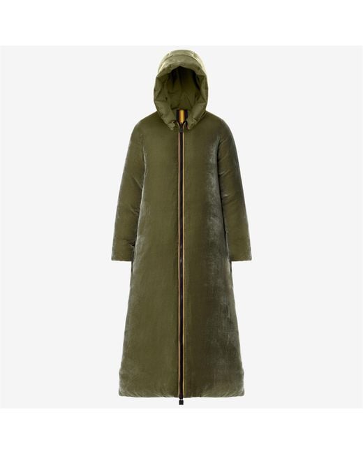 Orlen Velvet Thermo Reversible di K-Way in Green