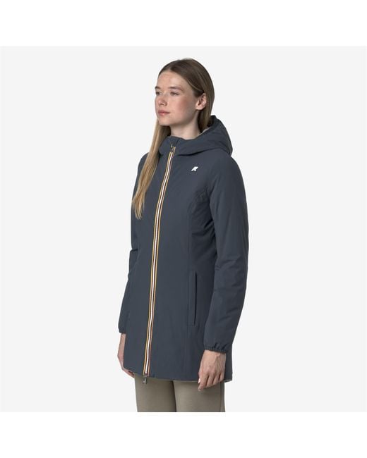 Denise St Warm Reversible K-Way de color Blue