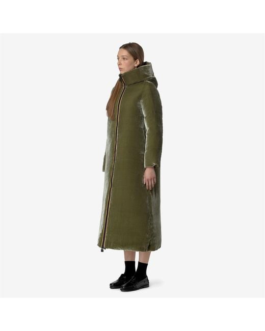 Orlen Velvet Thermo Reversible di K-Way in Green