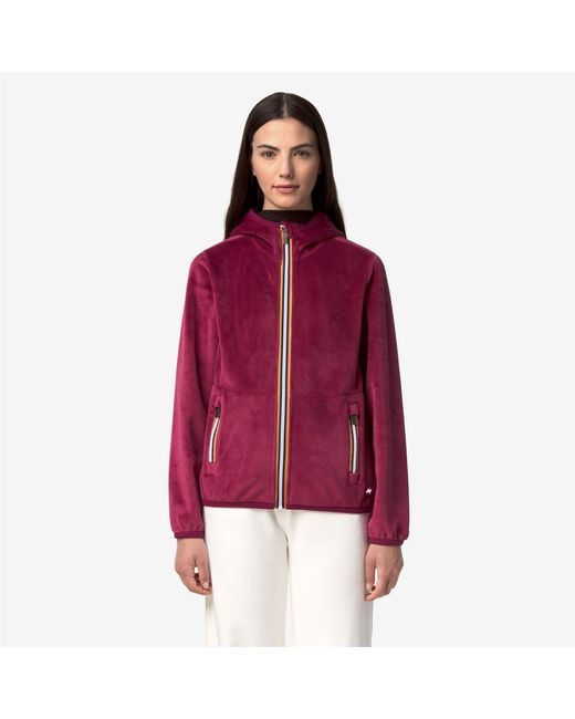 Lily Velour Polar Double K-Way de color Red