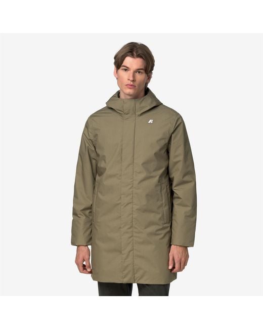 Thomas Warm Micro Canvas K-Way de hombre de color Green