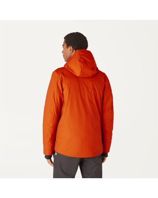 Edward Micro Twill K-Way de hombre de color Orange