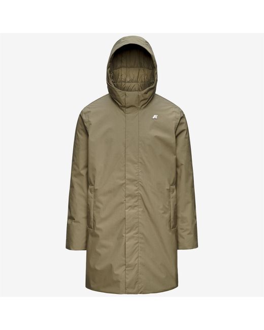 Thomas Warm Micro Canvas K-Way de hombre de color Green