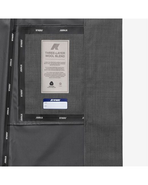 Jorance 3L Wool Grisaille K-Way de color Black