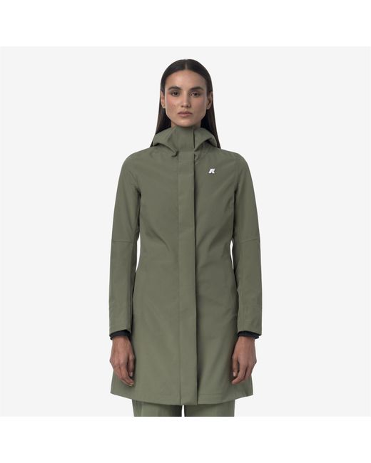 Stephy Bonded Jersey K-Way de color Green