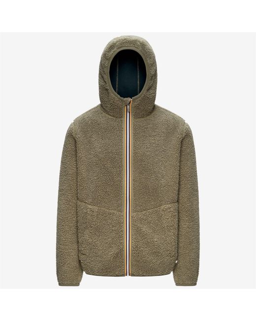 Jack Sherpa Polar Double K-Way de hombre de color Green