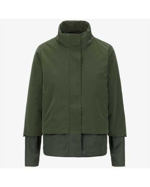 Isan Wool Nylon Mix di K-Way in Green