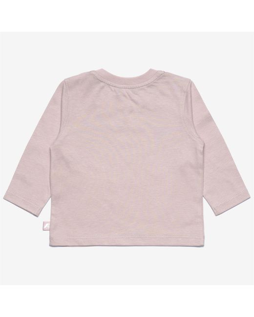 E. Elmette Lettering Jersey Peach K-Way de color Pink