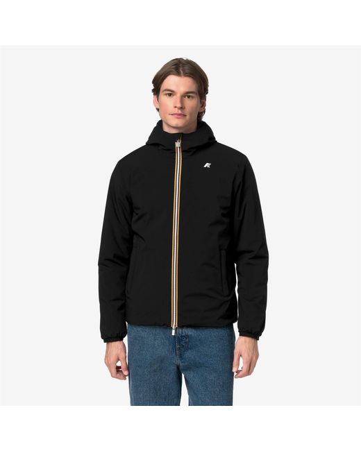 Jack St Warm Double K-Way de hombre de color Black