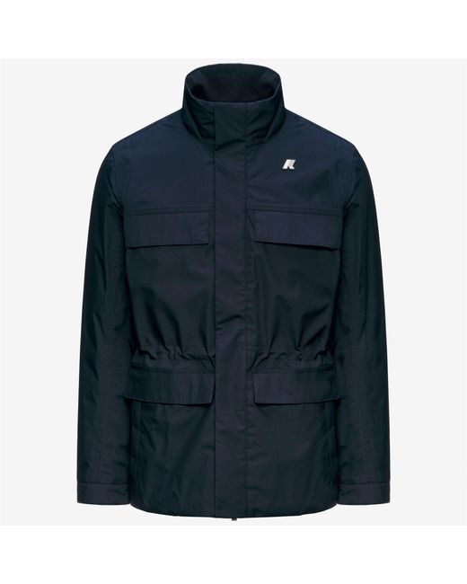 Manuene Warm Micro Canvas K-Way de hombre de color Blue