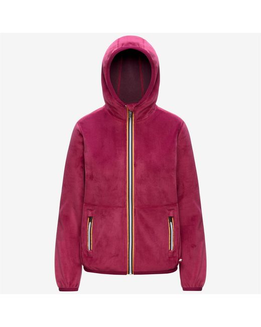 Lily Velour Polar Double K-Way de color Red