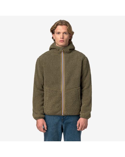 Jack Sherpa Polar Double K-Way de hombre de color Green