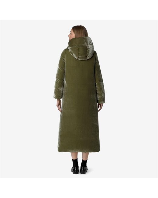 Orlen Velvet Thermo Reversible di K-Way in Green
