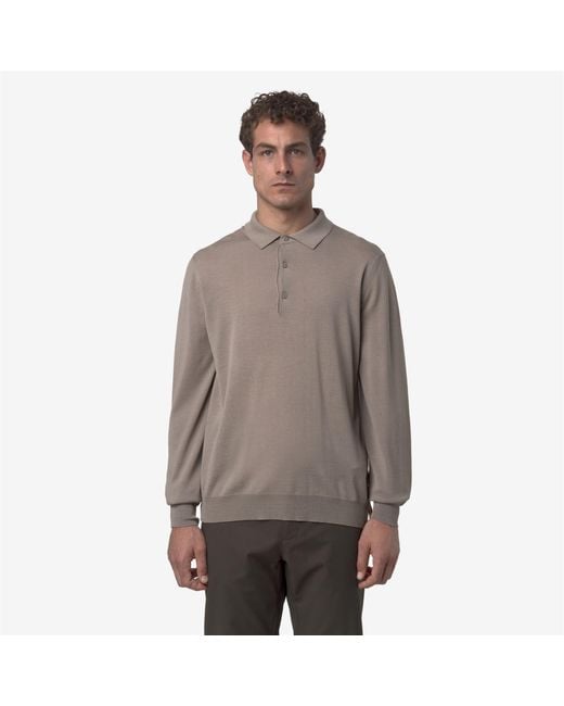 Rey Wool Merino Blend di K-Way in Gray da Uomo