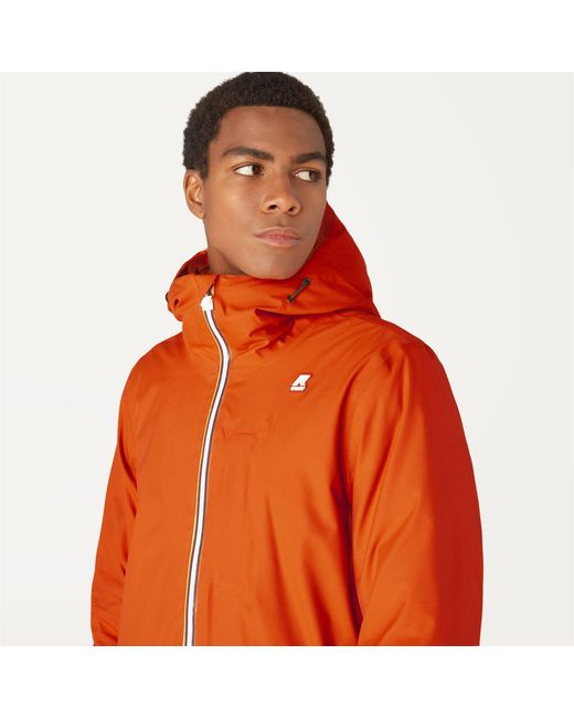 Edward Micro Twill K-Way de hombre de color Orange