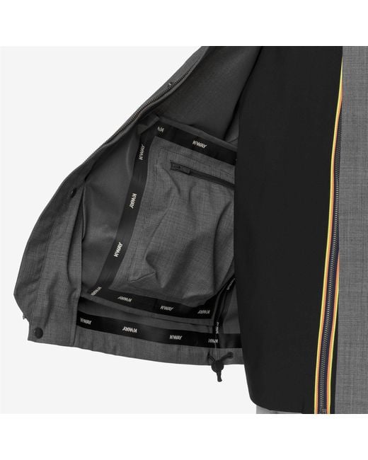 Louir 3L Wool di K-Way in Gray da Uomo