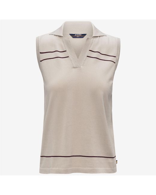 Jaligne Stripes K-Way de color Natural