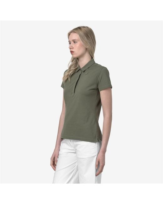 Amedea Pique di K-Way in Green