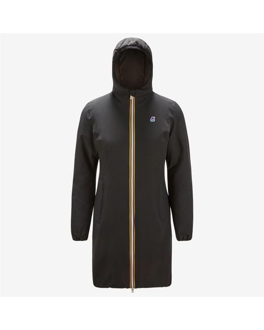 Charlene Warm Reversible di K-Way in Black