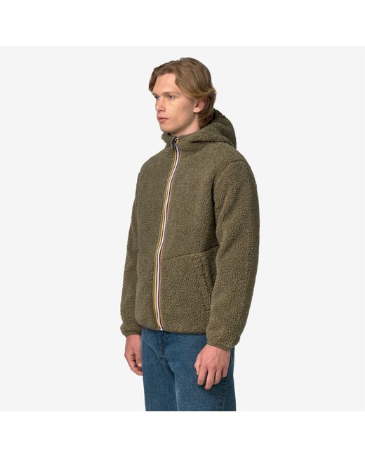 Jack Sherpa Polar Double K-Way de hombre de color Green