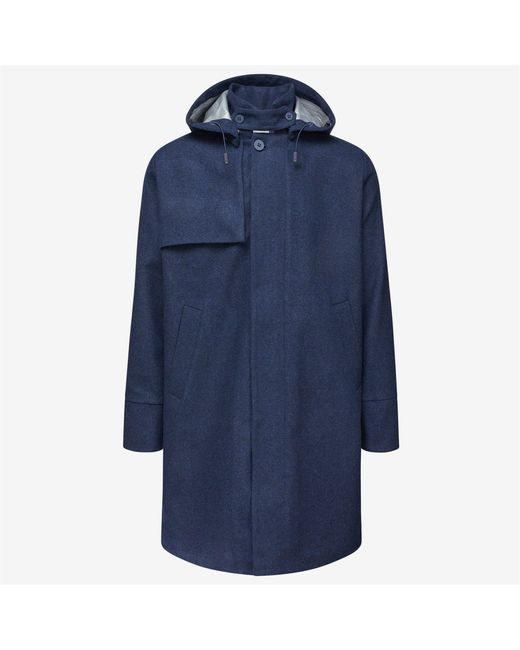 Poirol Melange Wool 2L K-Way de hombre de color Blue