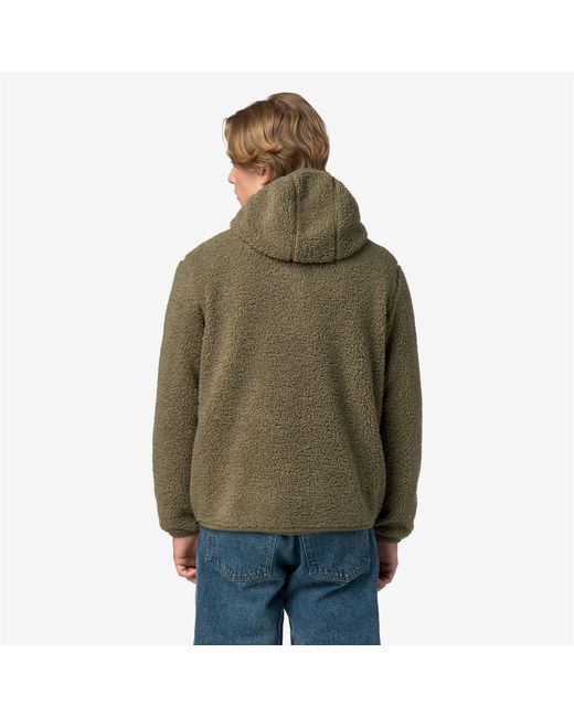 Jack Sherpa Polar Double K-Way de hombre de color Green