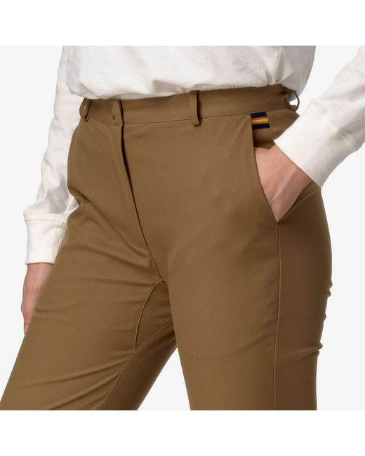 Elaise Twill Peach di K-Way in Brown