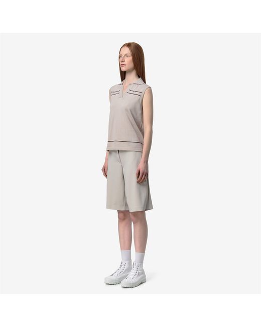 Jaligne Stripes K-Way de color Natural
