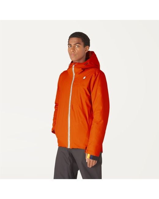 Edward Micro Twill K-Way de hombre de color Orange