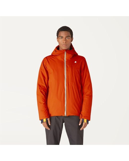 Edward Micro Twill K-Way de hombre de color Orange