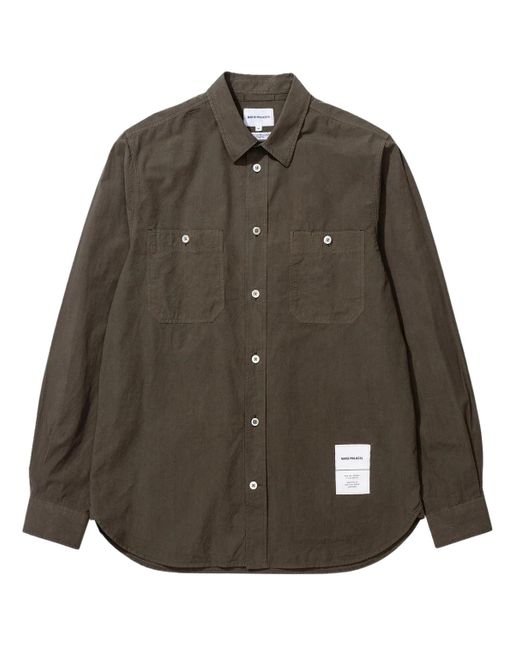 Norse Projects Cotton Silas Tab Series Ivy Green for Men - Lyst