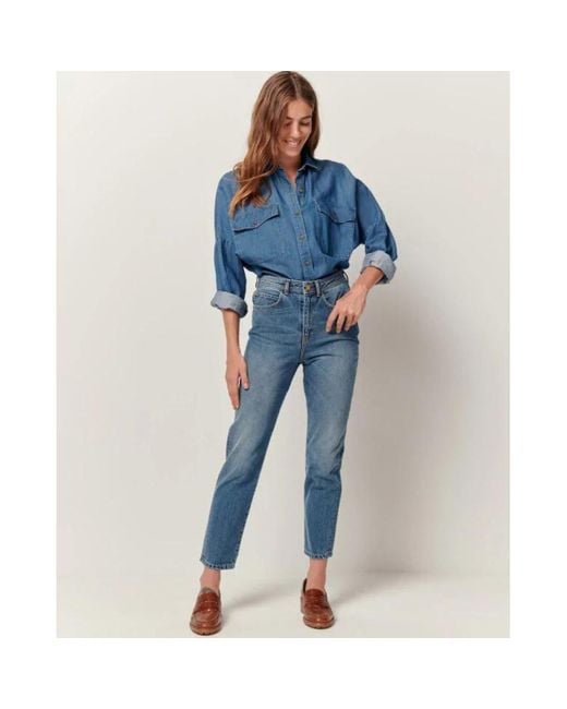 Sessun Momon O Jeans Taille Haute 80' in Blue | Lyst