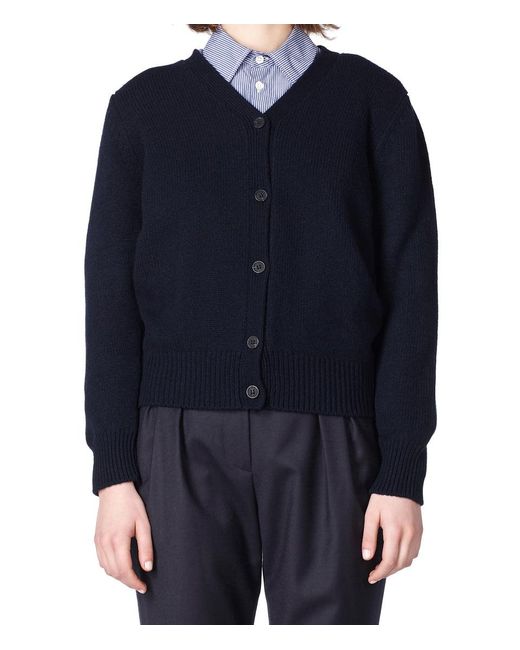 A.P.C. Synthetic Cardigan Ama Dark Navy 
