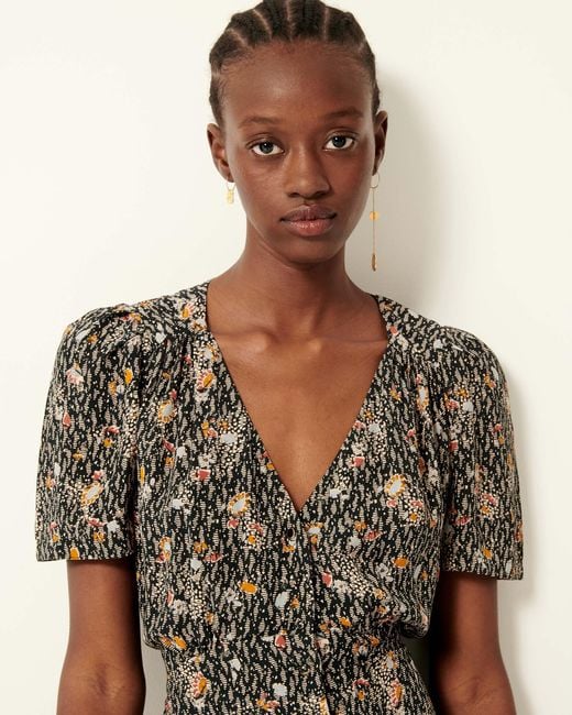 Sessun Claudia Robe Bloom Tempo in Natural Lyst
